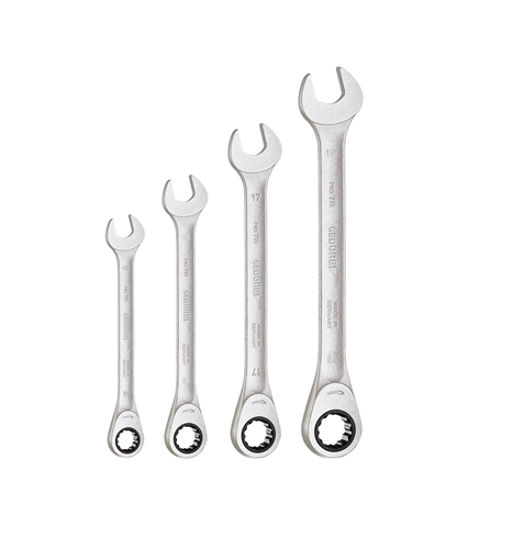 Combination ratchet wrench set in bag, 4 pieces - 2303949 (1)