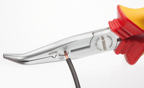 VDE multiple pliers with sheath insulation, angled 200 mm - 3100383 (5)