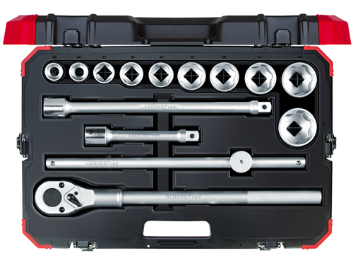 Socket wrench set 3/4" 14 pieces 22-50 mm - 3300011 (1)