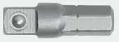 Antriebs-Adapter 1/4" 4-kant x 1/4" 6-kant 25mm - 3300149