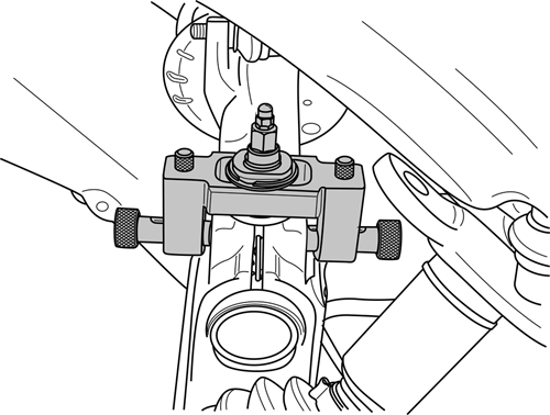 Spreading tool, adjustable, with wedge No. 1 + 2 + 4 + 5 - 3269396 (6)