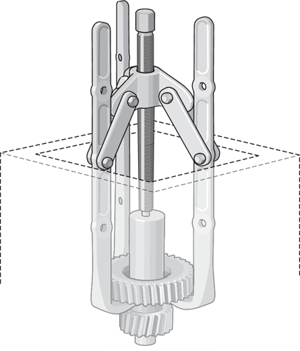 Fan puller with 3 arms for holes from Ø 10 mm - 8006270 (2)