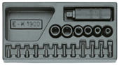 Schraubenlöser-Sortiment 1/2" in 1/3 ES-Modul - 1402242