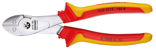 VDE power side cutters with casing insulation 180 mm - 1550993 (1)