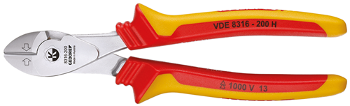 VDE power side cutters with casing insulation 200 mm - 1551000 (1)