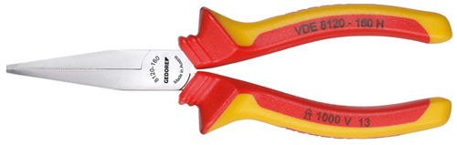 VDE flat-nose pliers with casing insulation 160 mm - 1552090 (1)