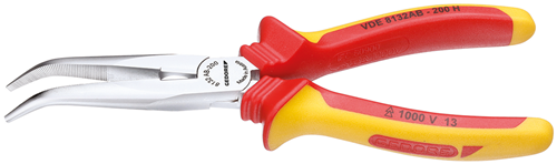 VDE Bent nose telephone pliers with VDE insulating sleeves 200 mm - 1552147 (3)