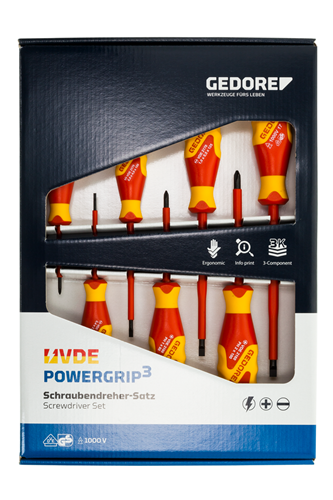 VDE screwdriver set, 7 pieces, slotted 2.5-6.5 PH 0-2 - 1616048 (2)