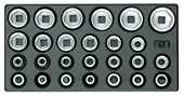 Steckschlüsseleinsätze 1/2" in 1/3 ES-Modul - 1733109