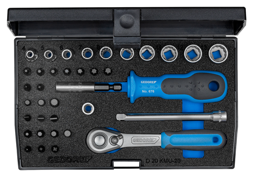 Socket wrench set 1/4" 37 pieces UD-IN-IS-PH-PZ-TX - 1822373 (1)