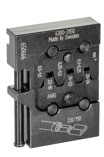 Module insert for flat plugs 6.3 - 1830651 (3)