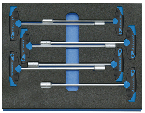 Socket wrench set in check tool module, 7 pieces - 2016532 (1)
