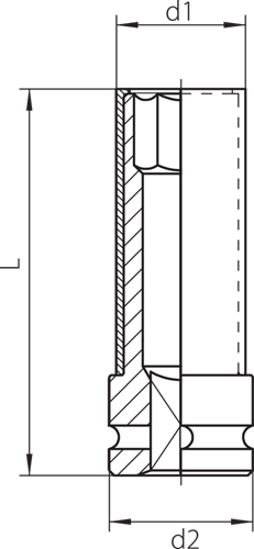 Impact socket 1/2" with protective sleeve 21 mm - 2178230 (4)