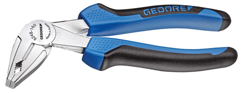 Combination pliers, angled, 2-component handle, 160 mm - 2276585 (2)