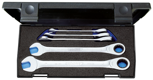 Combination ratchet wrench set 5 pieces 8-19 mm - 2297434 (1)