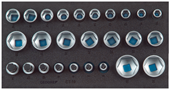 Steckschlüsseleinsätze 1/2" 6-kant in CT-Modul 26-teilig - 2308908