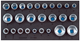 Socket wrench inserts 1/2" in CT module, 26 pieces - 2308924 (1) (Thumbnail)
