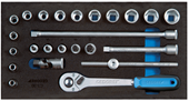 Steckschlüssel-Sortiment 3/8" in CT-Modul - 2308975