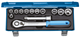 Socket wrench set 1/2" 13 pieces, hexagonal 10-24 mm - 2545810 (1) (Thumbnail)