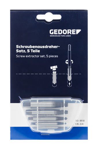 Screw extractor set 5 pcs M3-M18 - 2659336 (4)