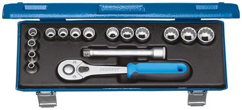 Socket wrench set 3/8" 16 pieces UD 6-19 mm - 2682893 (1)