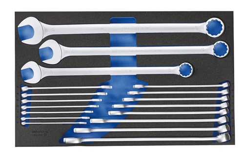 Combination wrench set in check tool module 18 pieces - 2704226 (1)