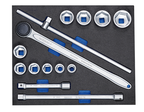 Socket wrench assortment 3/4" in check tool module, 14 pieces - 2752727 (1)
