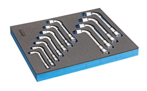 Double socket wrench set in check tool module, 11 pieces - 2841851 (2)
