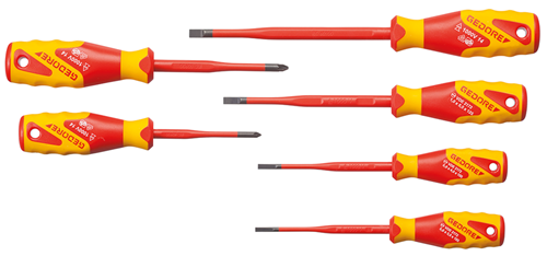 VDE screwdriver set SLIM DRIVE 6 pieces slotted + PZ - 2928728 (1)