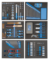 Werkzeugsortiment in Check-Tool-Modulen 190-teilig - 2956527