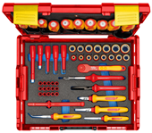 VDE-Werkzeugsortiment HYBRID in L-BOXX 136 53-teilig - 2979063