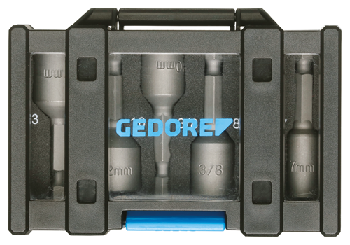 Bit box socket wrench + machine holder, 6 pieces - 2993244 (2)