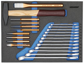 Werkzeugsortiment in Check-Tool-Modul 22-teilig - 3005224