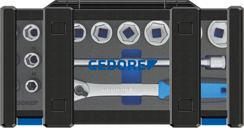 Socket wrench set 1/2" 15 pieces, hexagonal 10-32 mm - 3014347 (5)