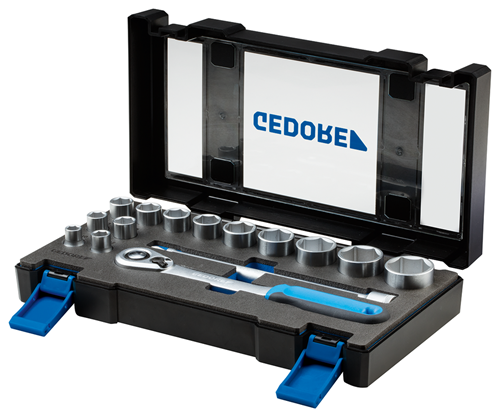 Socket wrench set 1/2" 15 pieces, hexagonal 10-32 mm - 3014347 (2)