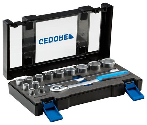 Socket wrench set 1/2" 15 pieces, hexagonal 10-32 mm - 3014347 (3)