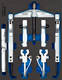 Puller set with 6 hooks 130x100-350 mm - 3106756 (3) (Thumbnail)