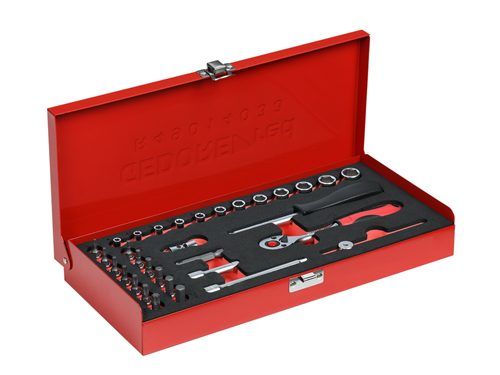 Socket wrench set 1/4" 32 pieces 4-13 mm - 3300001 (2)