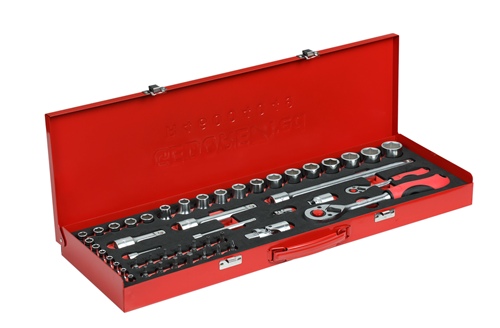 Socket wrench set 1/4" + 1/2" 49 pieces - 3300010 (2)