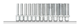 Socket wrench set 1/4" 12 pieces 6-point + bar - 3300021 (1) (Thumbnail)