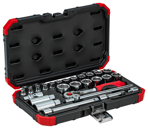 Socket wrench set 3/8" 26 pieces 6-24 mm - 3300053 (2)