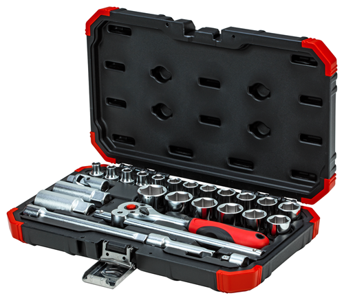 Socket wrench set 3/8" 26 pieces 6-24 mm - 3300053 (3)