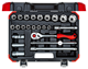Socket wrench set 1/2" 10-32 mm 24 pieces - 3300055 (1) (Thumbnail)