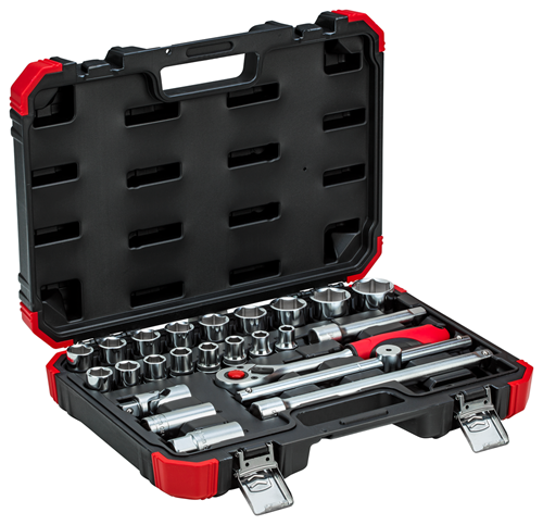 Socket wrench set 1/2" 10-32 mm 24 pieces - 3300055 (3)