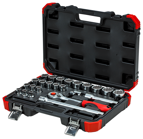 Socket wrench set 1/2" 10-32 mm 24 pieces - 3300056 (2)