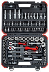 Steckschlüssel-Satz 1/4" + 1/2" 94-teilig - 3300057