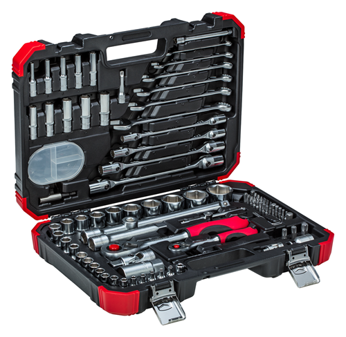 Socket wrench set 1/4" + 1/2" 92 pieces - 3300062 (3)