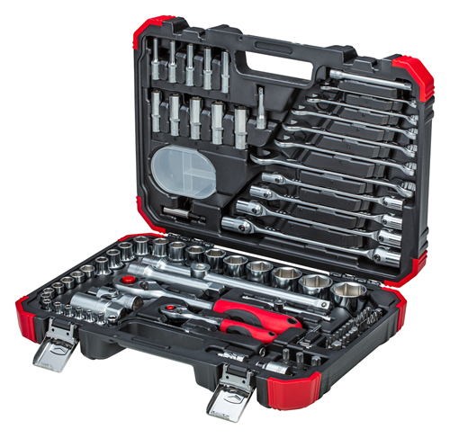 Socket wrench set 1/4" + 1/2" 92 pieces - 3300062 (2)