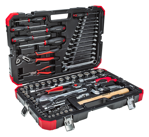 Socket wrench set 1/4" + 1/2" 100 pieces 4-32 mm - 3300063 (3)