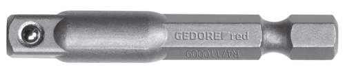 Drive adapter 1/4" square x 1/4" hexagon 50 mm - 3300150 (1)